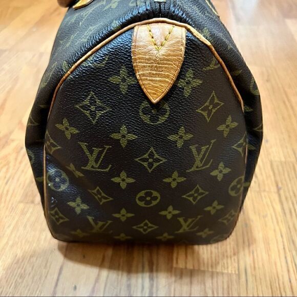 LOUIS VUITTON SPEEDY 35 classic monogram  vintage 91 *AUTHENTIC *Make an offer! - Picture 8 of 14